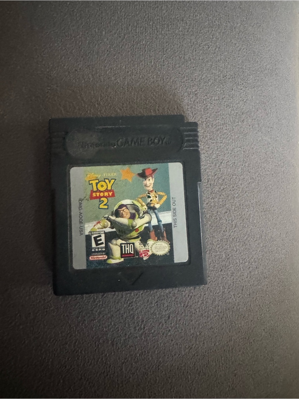 Toy Story 2 Game Cartridge - Black
